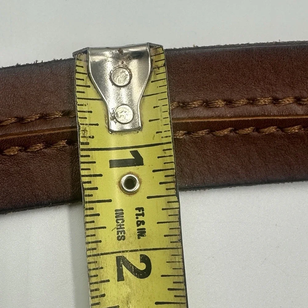 FOSSIL Brown Genuine Leather Mens 95/38 1.5